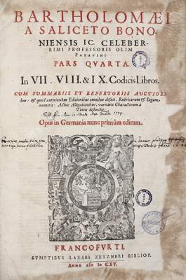 Bild Nr.1: 123-312 Saliceto,B.de.: (Alte Drucke, Handschriften und Theologie)