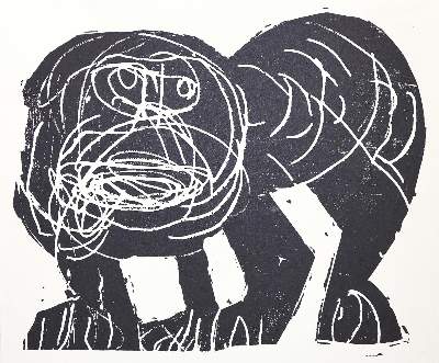 Bild Nr.2: 123-3350 Grieshaber, Hans Andreas Paul: (Künstlergraphik)