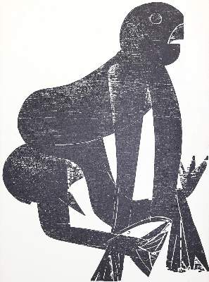 Bild Nr.3: 123-3350 Grieshaber, Hans Andreas Paul: (Künstlergraphik)