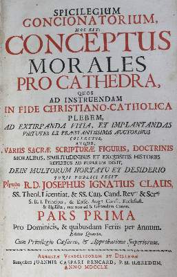 Bild Nr.1: 123-340 Spicilegium Concionatorium: (Alte Drucke, Handschriften und Theologie)