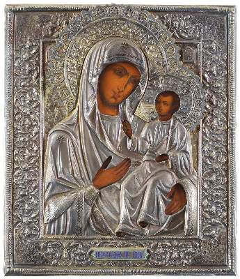 Bild Nr.1: 123-3428 Gottesmutter von Iviron (Iverskaja).: (Künstlergraphik, Ikonen)