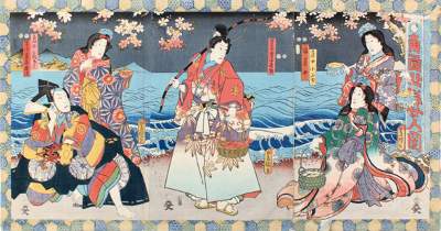 Bild Nr.1: 123-3460 Toyokuni III (d.i. Utagawa Kunisada,: (Künstlergraphik, Japan)