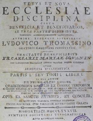 Bild Nr.1: 123-347 Thomassin,L.de.: (Alte Drucke, Handschriften und Theologie)