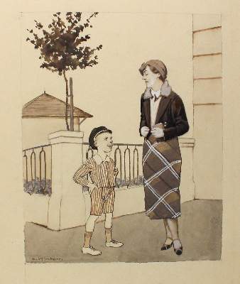 Bild Nr.1: 123-3487 Kirchner, Eugen: (Künstlergraphik, Karikatur)