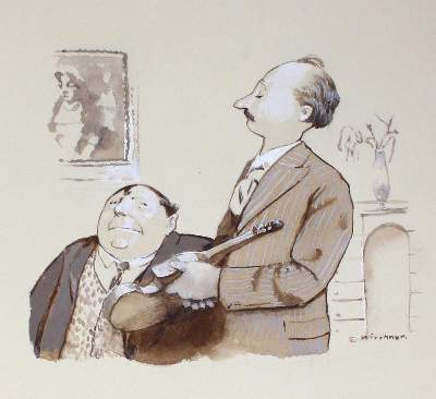 Bild Nr.1: 123-3491 Kirchner, Eugen: (Künstlergraphik, Karikatur)