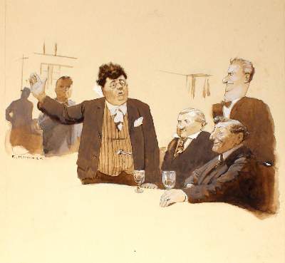 Bild Nr.1: 123-3495 Kirchner, Eugen: (Künstlergraphik, Karikatur)