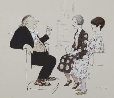 Bild Nr.1: 123-3497 Kirchner, Eugen: (Künstlergraphik, Karikatur)