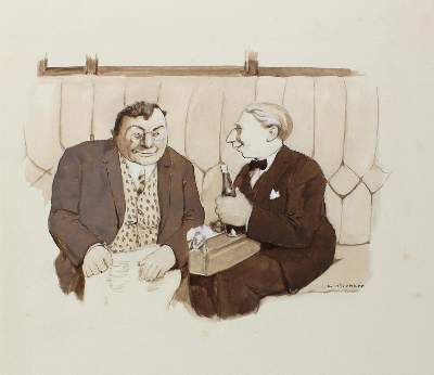 Bild Nr.2: 123-3502 Kirchner, Eugen: (Künstlergraphik, Karikatur)