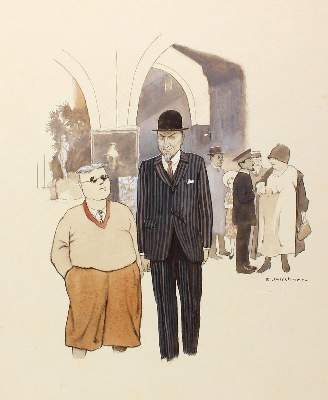 Bild Nr.1: 123-3503 Kirchner, Eugen: (Künstlergraphik, Karikatur)