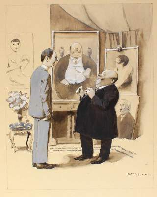 Bild Nr.1: 123-3504 Kirchner, Eugen: (Künstlergraphik, Karikatur)