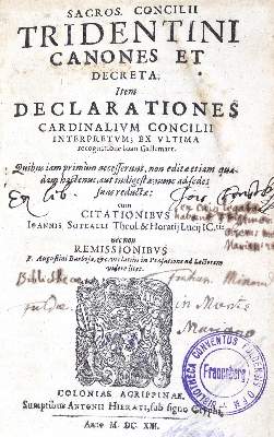 Bild Nr.1: 123-352 Tridentinisches Konzil.: (Alte Drucke, Handschriften und Theologie)