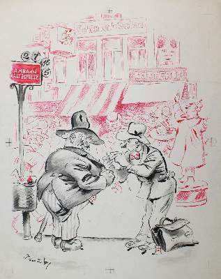 Bild Nr.1: 123-3541 Traub, Gustav: (Künstlergraphik, Karikatur)