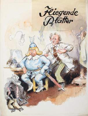 Bild Nr.2: 123-3541 Traub, Gustav: (Künstlergraphik, Karikatur)