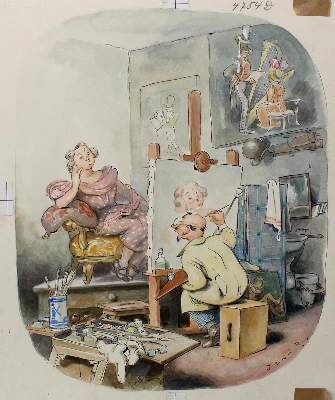 Bild Nr.1: 123-3548 Traub, Gustav: (Künstlergraphik, Karikatur)