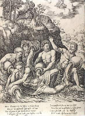 Bild Nr.3: 123-3743 Meister B mit dem Würfel: (Künstlergraphik)