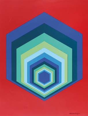 Bild Nr.1: 123-4133 Vasarely, Victor: (Künstlergraphik)
