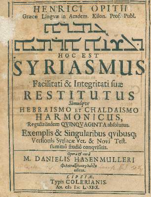 Bild Nr.1: 123-425 Opitz,H.: (Judaica)