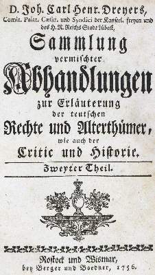 Bild Nr.1: 123-434 Dreyer,J.C.H.: (Juridica und Kriminologie)