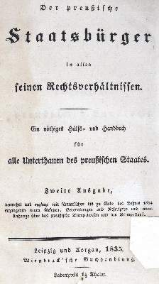 Bild Nr.1: 123-447 Allgemeines Landrecht: (Juridica und Kriminologie, Preussen)
