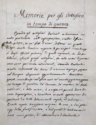 Bild Nr.1: 123-497 Artillerie.: (Militaria, Handschriften)