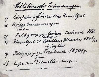 Bild Nr.2: 123-499 Schloemann,E.: (Militaria, Handschriften)