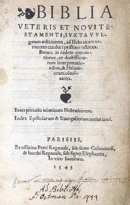 Bild Nr.1: 123-58 Biblia latina.: (Bibeln)