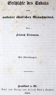 Bild Nr.1: 123-585 Tiedemann,F.: (Küche und Haushalt, Genussmittel, Tabak)