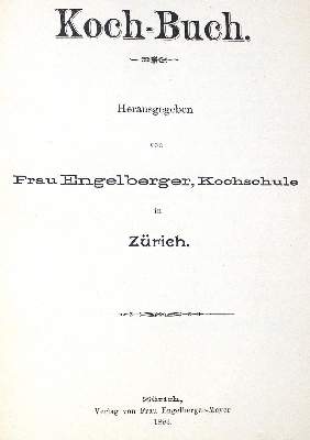 Bild Nr.1: 123-597 Engelberger-Meyer,F.: (Küche und Haushalt, Kochbücher)