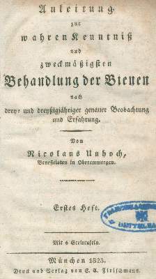 Bild Nr.2: 123-611 Unhoch,N. (d.i. J.Nikolaus).: (Land- und Forstwirtschaft, Tierhaltung, Imkerei)