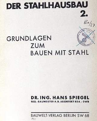 Bild Nr.1: 123-627 Spiegel,H.: (Architektur)
