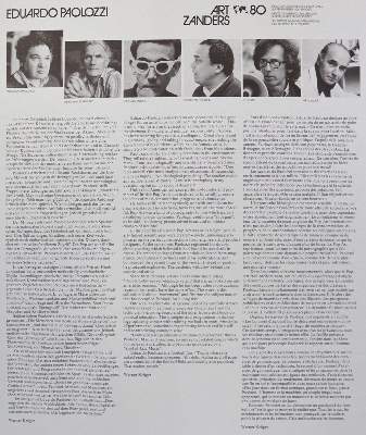 Bild Nr.1: 123-631 Art Zanders 80.: (Kunstwissenschaft)