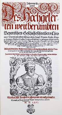 Bild Nr.1: 123-677 Aventinus,J. (d.i. J.Thurmair).: (Faksimile)