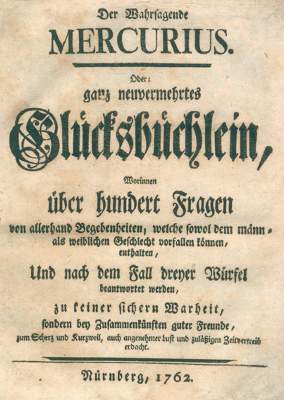 Bild Nr.1: 123-754 Wahrsagende Mercurius, Der.: (Kultur- und Sittengeschichte)