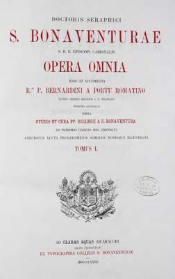 Bild Nr.1: 123-80 Bonaventura,S.: (Alte Drucke, Handschriften und Theologie)