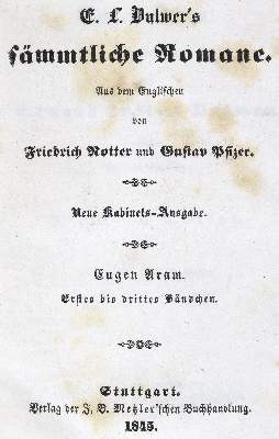 Bild Nr.1: 123-844 Bulwer-Lytton, E.: (Literatur und illustrierte Bücher bis 19.Jahrhundert)