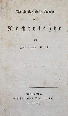 Bild Nr.1: 123-894 Kant,I.: (Literatur und illustrierte Bücher bis 19.Jahrhundert)