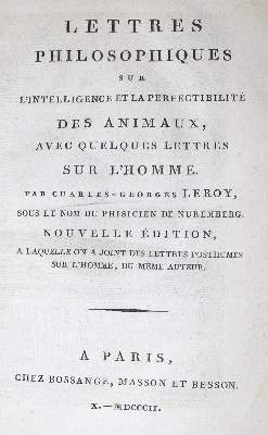 Bild Nr.1: 123-903 Leroy,C.G.: (Literatur und illustrierte Bücher bis 19.Jahrhundert)