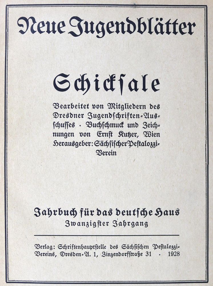 Große Abbildung Nr.1: 124-1017 Neue Jugendblätter.: (Kinder- und Jugendbücher)