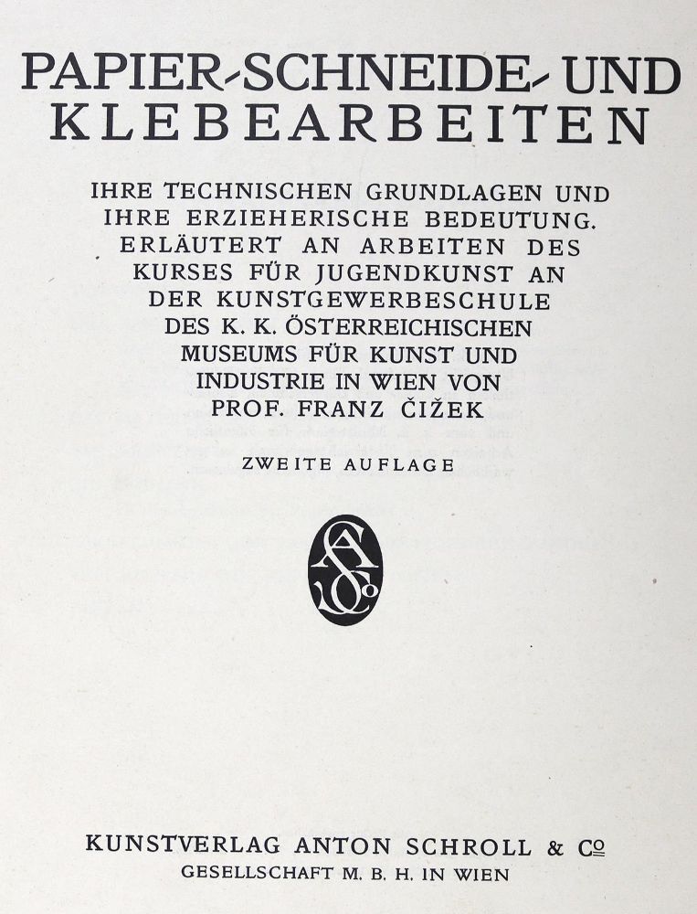 Große Abbildung Nr.1: 124-1022 Cizek,F.: (Pädagogik)