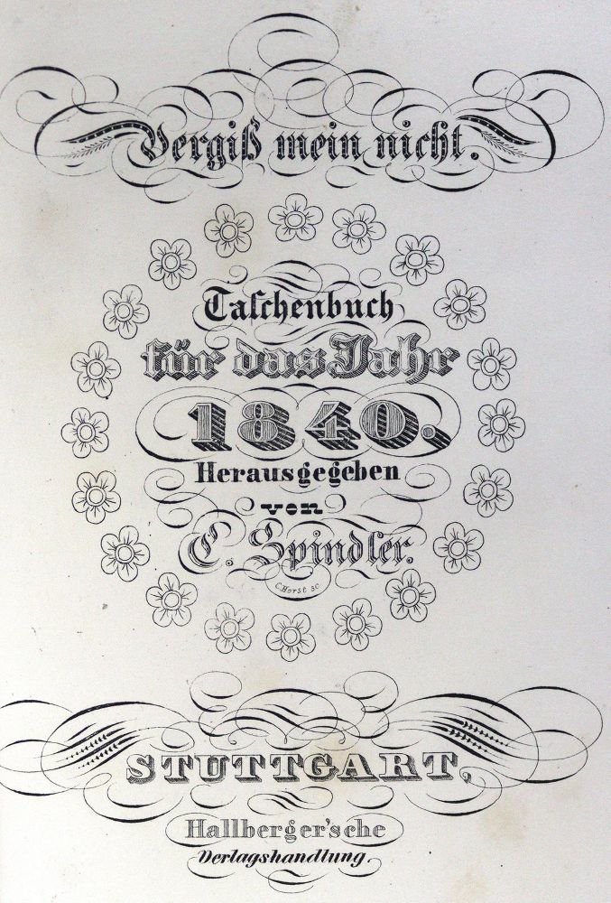 Große Abbildung Nr.1: 124-1065 Spindler,C. (Hrsg.).: (Almanache)