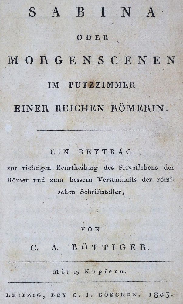 Große Abbildung Nr.2: 124-1074 Böttiger,C.A.: (Literatur und illustrierte Bücher bis 19.Jahrhundert)