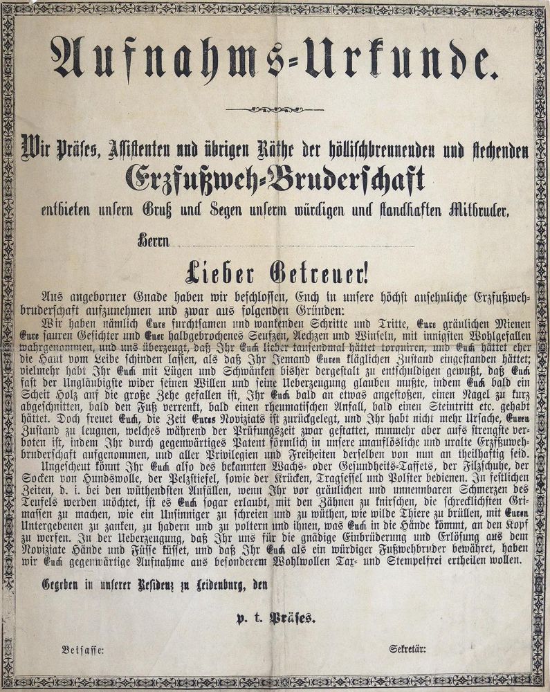 Große Abbildung Nr.5: 124-110 Bruderschaftsbriefe.: (Einblattdrucke u. Flugschriften)