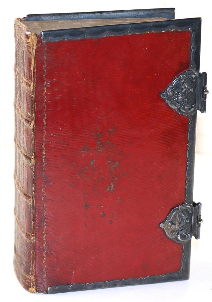 Große Abbildung Nr.4: 124-1115 Schwarzer Ledereinband: (Einband)