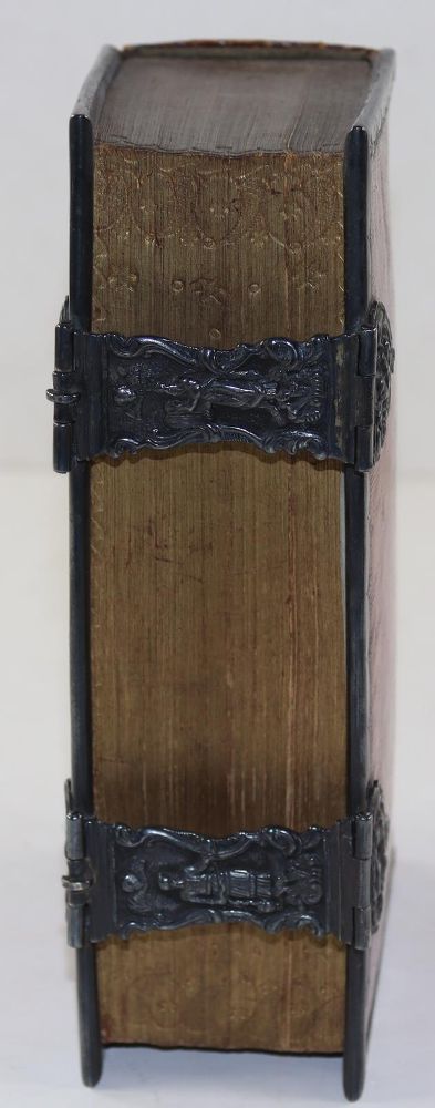 Große Abbildung Nr.5: 124-1115 Schwarzer Ledereinband: (Einband)
