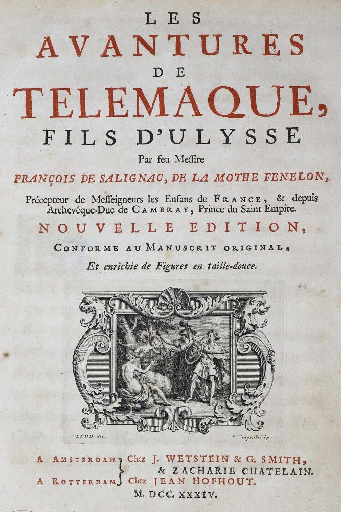 Große Abbildung Nr.2: 124-1122 Fenelon,F.de Salignac de la Mothe.: (Literatur und illustrierte Bücher bis 19.Jahrhundert)