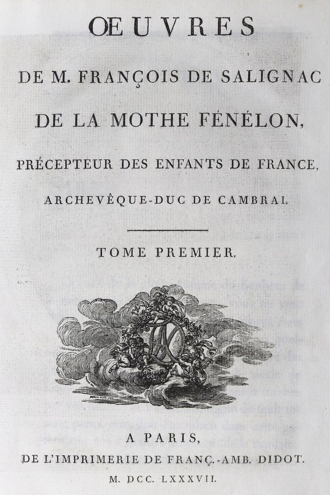 Große Abbildung Nr.2: 124-1123 Fenelon,F.de Salignac de la Mothe.: (Literatur und illustrierte Bücher bis 19.Jahrhundert)