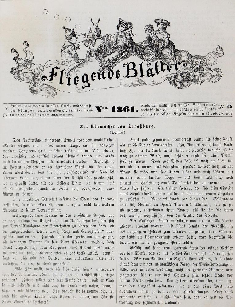 Große Abbildung Nr.3: 124-1126 Fliegende Blätter.: (Literatur und illustrierte Bücher bis 19.Jahrhundert)