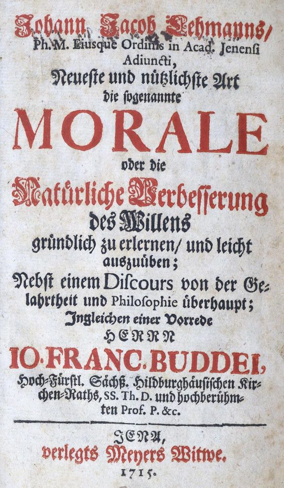 Große Abbildung Nr.1: 124-1163 Lehmann,J.J.: (Literatur und illustrierte Bücher bis 19.Jahrhundert)