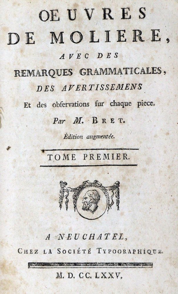 Große Abbildung Nr.1: 124-1179 Moliere,(J.B.P.).: (Literatur und illustrierte Bücher bis 19.Jahrhundert)