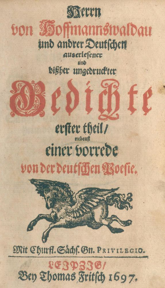 Große Abbildung Nr.1: 124-1184 (Neukirch,B.).: (Literatur und illustrierte Bücher bis 19.Jahrhundert)